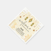 書道シンプル歓迎ラマダン スタンダードカクテルナプキン (角)