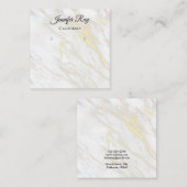 書道シンプル用の表示カード スクエア名刺 (正面/裏面)