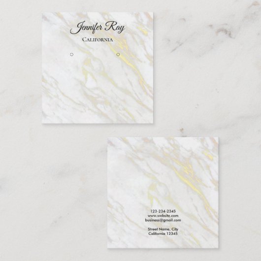 書道シンプル用の表示カード スクエア名刺 (正面/裏面)