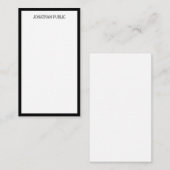 書道シンプル白黒垂直テンプレート ノートカード (正面/裏面)