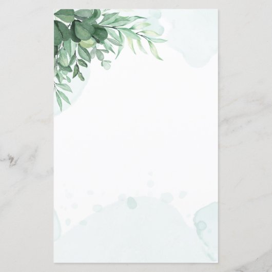 書道シンプル素朴な緑 (裏面)