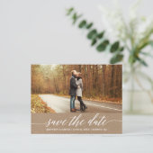 書道スクリプトクラフト日付の写真を保存 ポストカード (スタンド正面)