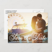 書道スクリプトフォトポストカードを保存 案内ポストカード (正面/裏面)