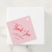 書道スクリプトブライダルシャワーありがとう フェイバータグ (インサイチュ)