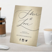 書道スクリプト共有ラヴ結婚のサイン 台座サイン (インサイチュ)