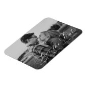 書道スクリプト写真の保存日付 マグネット (左側)