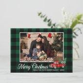 書道スクリプト写真グリーンプライド赤トラック カード (スタンド正面)