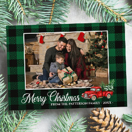 書道スクリプト写真グリーンプライド赤トラック カード