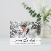 書道スクリプト日付の写真を保存 ポストカード (スタンド正面)