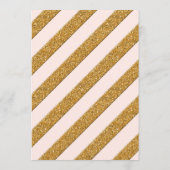 書道スクリプト永遠に愛の金ゴールドグリッター メニュー (裏面)