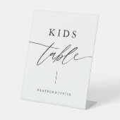 書道スクリプト結婚のキッズテーブルの署名 台座サイン (正面)