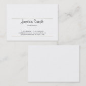 書道スクリプト金ゴールドエレガントデザインラグジュアリー 名刺 (正面/裏面)