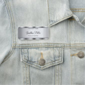 書道スクリモダンプト文字シルバーテンプレート 名札 (インサイチュ)