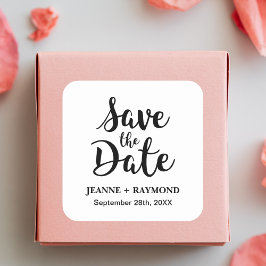 書道スタイリッシュカスタムウェディング日付の保存 スクエアシール