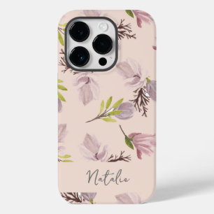 書道スタイリッシュモノグラムピンク花柄 Case-Mate iPhone 14 PROケース