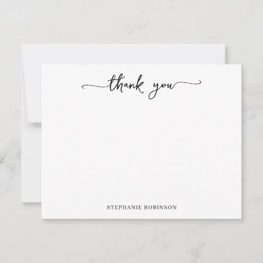 書道スタイリッシュ台文具ありがとう ノートカード (正面)