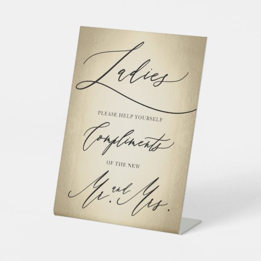 書道スタイリッシュ台本女子バスルーム 台座サイン (正面)