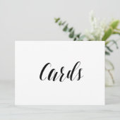 書道スタイル「カード」結婚のサイン 招待状 (スタンド正面)