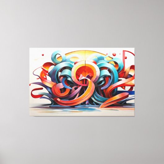 書道スタイル キャンバスプリント (正面)