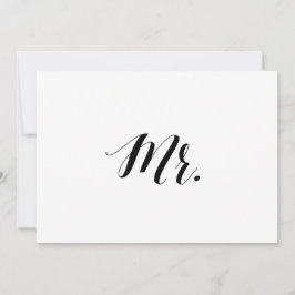 書道スタイル「Mr.」 の結婚椅子標識