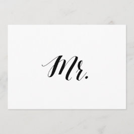 書道スタイル「Mr.」 の結婚椅子標識