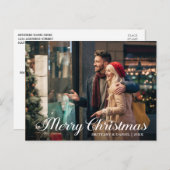 書道スターメリークリスマスカップルの写真 ポストカード (正面/裏面)