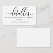 書道スペインののWeb結婚サイトのエンクロージャカード エンクロージャーカード (正面/裏面)