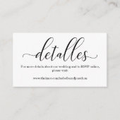 書道スペインののWeb結婚サイトのエンクロージャカード エンクロージャーカード (正面)