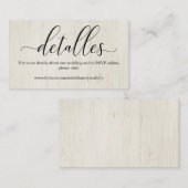 書道スペインののWeb結婚サイトのエンクロージャカード エンクロージャーカード (正面/裏面)