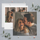 書道タイポグラフィスクエア3結婚写真 セーブザデート