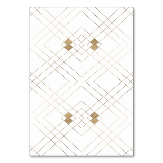 書道タイポグラフィモノグラム金ゴールド結婚デコ テーブルナンバー (裏面)