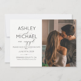 書道タイポグラフィ2 Photo Save the Date 招待状