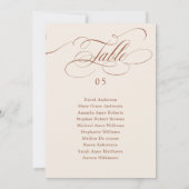 書道タイムレステラコッタ座席表カード 招待状 (裏面)