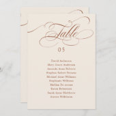 書道タイムレステラコッタ座席表カード 招待状 (正面/裏面)