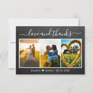 書道チョーク結婚ボード写真集 サンキューカード