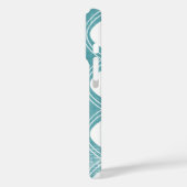 書道ティール(緑がかった色)任意の色パーソナライズされたiPhone Case-Mate iPhoneケース (裏面 / 左)