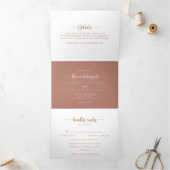 書道テラコッタ結婚ズ 三つ折り招待状 (内部)