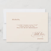 書道テラスの手で私の花嫁になってくれないか 招待状 (裏面)