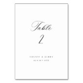 書道テーブル番号結婚式レセプションデコール テーブルナンバー (正面)