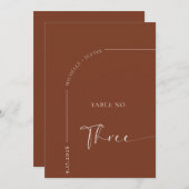 書道テーブル | 結婚式テーブルカード 招待状 (正面/裏面)