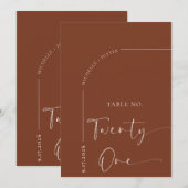 書道テーブル | 結婚式テーブルカード 招待状 (正面/裏面)