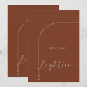 書道テーブル | 結婚式テーブルカード 招待状 (正面/裏面)