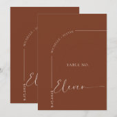 書道テーブル | 結婚式テーブルカード 招待状 (正面/裏面)
