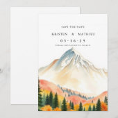 書道デジタル山 セーブザデート (正面/裏面)