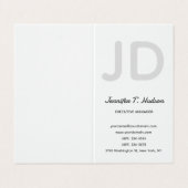 書道トレンディークラシカル文字モノグラム 名刺 (外部フラット)