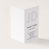 書道トレンディークラシカル文字モノグラム 名刺 (外部)