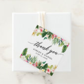 書道トロピカルフローラ結婚ズ・サンキュー フェイバータグ (インサイチュ)