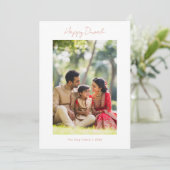 書道ハッピーディワリ家族フォトカッパーバラ シーズンカード (スタンド正面)