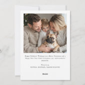 書道ハッピーハウリデイズドッググリーティングフォト シーズンカード (裏面)