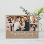 書道ハッピー感謝祭クラフト5写真 シーズンカード (スタンド正面)